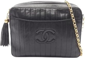Chanel Pre-owned Mademoiselle Lamsleren Schoudertas - Dames - Vintage Schoudertas - Zwart - ONE Size - Leer - Vintage
