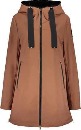 Herno Hooded Jacket - Dames - Parka Jassen - Bruin - M - Polyester - Jassen