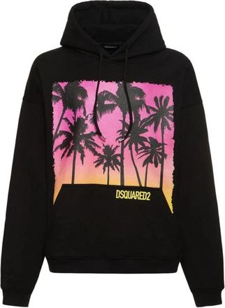 Dsquared2 Stijlvolle Hoodie - Heren - Hoodies - Zwart - L - Hoodies & sweatvesten