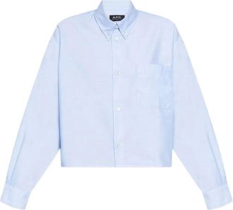 A.P.C. A. P.C.-Camicia Crop Sophia In Cotone-Donna