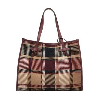 Gianni Chiarini Plaid Shopper Bag Viola
