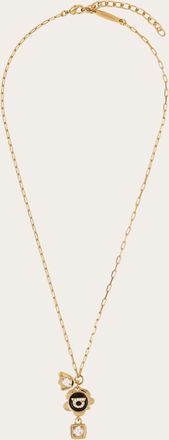 Ferragamo Donna Collana Charm Gancini Oro