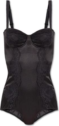 Dolce & Gabbana Zijden body - Dames - Bodies - Zwart - 70B EU - Katoen - Tops