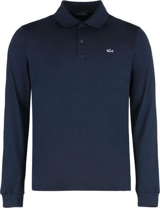 Paul & Shark long-sleeve polo shirt - Blue