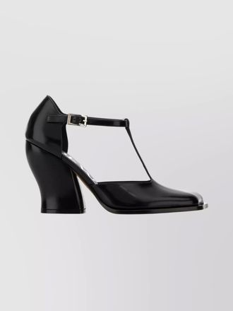 Loewe leather t-bar pumps