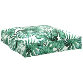 vidaXL Cuscino per seduta pallet Motivo a foglia 70 x 70 x 12 cm vidaXL