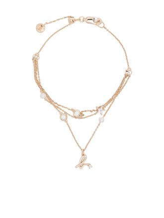 agn&egrave;s b. pendant charm bracelet - women - silver/Metal - One Size - Gold