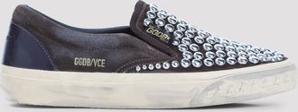 Golden Goose Gouden Gans Slip-on met studs