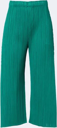Pleats Please Issey Miyake Monthly Colors: July pleated wide-leg pants