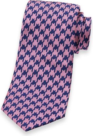 Paul Fredrick Houndstooth Woven Silk Tie