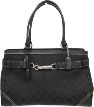 Coach Pre-owned Hamptons Large Carryall F08K07 - Dames - Vintage Handtas - Zwart - ONE Size - Vintage
