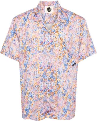 Boardies Lyocell overhemd met bloemenprint - Roze