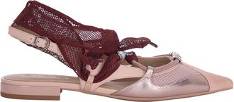 Pinko Slingback Ballerina Flats With Pointed Toe