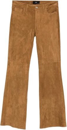 7 For All Mankind Dojo Suede Flared Trousers