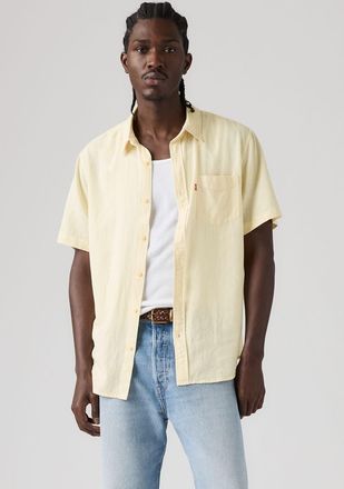 Levi's Jeanshemd LEVIS, Herren, Gr. XXL, N-Gr, rutabaga, Denim/Jeans, Obermaterial: 43% Leinen, 34% Viskose, 23% Baumwolle, tailliert, Hemden Jeanshemd