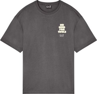 Emporio Armani T-Shirts, male, Gray, Size: XS Graphic Series cotton jersey T-shirt