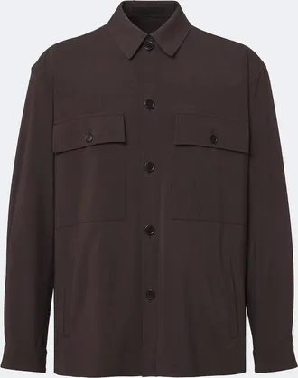 Giorgio Armani Wool and silk-blend shirt