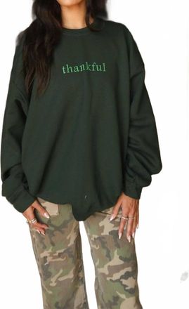 Gildan Thankful Sweatshirt In Green