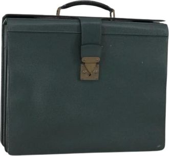 Louis Vuitton Pre-owned Handbags, female, Green, Size: ONE SIZE Pre-owned Vintage Briefcase