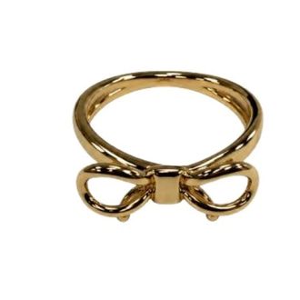Ferragamo Rings, female, Yellow, Size: 50 MM An Bow Ring