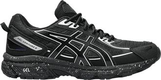Asics Zwarte Zilveren Sneakers voor Stijl en Comfort - Heren - Sneakers - Zwart - 46 EU - Schoenen