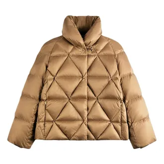 Fay Down Cape Raglan Argyle + Hook - - Jackets - Donna - Beige - M