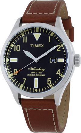 Timex Waterbury Heritage Traditional Quartz Black Dial Unisex Watch TW2P84000