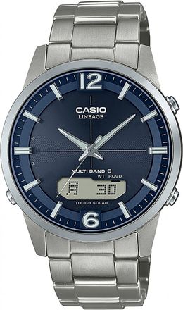 Casio Wave Ceptor Mens Grey Watch LCW-M170TD-2AER Titanium - One Size