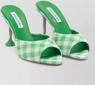 Aquazzura bisous peep toe mule unique heel