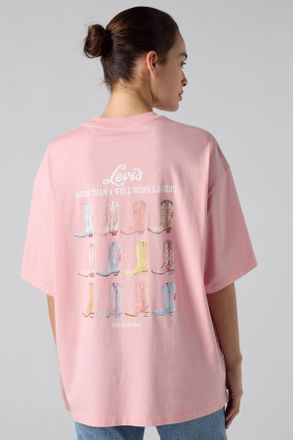 Levi's Graphic Short Stack Tee - Women - XL - Red / Coral Blush