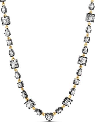 SHYMI Multi Shape Mixed Metal Necklace in Gold at Nordstrom