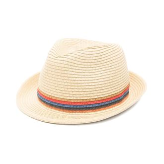 Paul Smith Hats, male, Beige, Size: M Banda Stripe Hat
