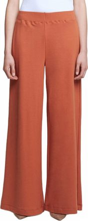 L'agence Campbell High Rise Wide Leg Pant In Rust