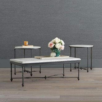 Frontgate Tivoli 3-Pc. Rectangular Coffee Table Set With Two Side Tables - Frontgate