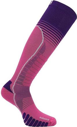 eurosock Ski Silver Supreme 2-Pack Womens Quarter Length Socks Shoes Pink/Purple : MD (Womens Shoe 8-10), Lycra/Nylon/Polyamide