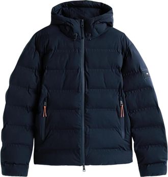 Tommy Hilfiger Technische Thermo-Ge&iuml;soleerde Waterafstotende Jas - Heren - Winterjassen - Blauw - 2XL - Leer - Jassen