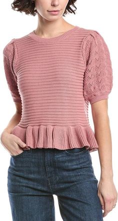 525 america Mixed Stitch Sweater