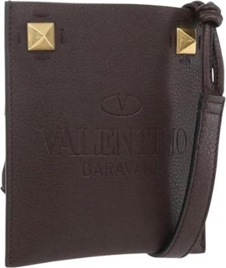 Valentino Pre-owned Cross Body Bags, female, Brown, Size: ONE SIZE Pre-owned Leather Cross Body Bag