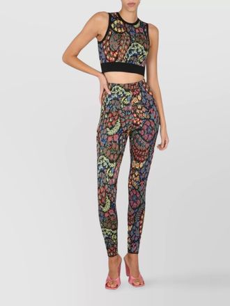 Etro wool-blend jacquard leggings
