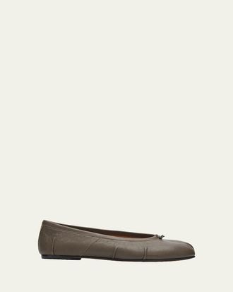 Maison Margiela Tabi Leather Split-Toe Ballerina Flats