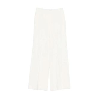 Ermanno Scervino Wide Trousers, female, White, Size: XS Wide Leg Trousers