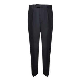 Ermenegildo Zegna Cotton-Linen Trousers - male - Zegna - Suit Trousers - Blue - M - Trousers