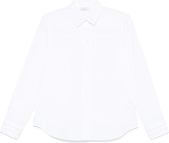 PESERICO Shirts, female, White, L, Classic Collar Shirt