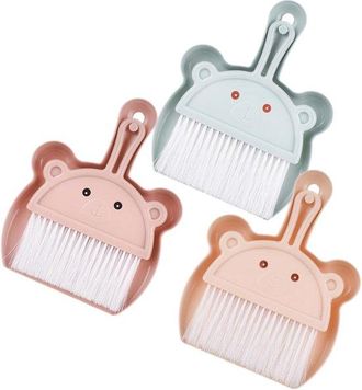 OEM Juego De 3 Mini Recogedores Con Cubo De Basura De Cart&oacute;n Port&aacute;til Para La Oficina Y El Hogar