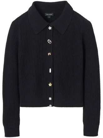 Marc Jacobs Cardigan a coste - Nero