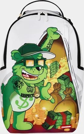 Sprayground Money Bear Stash Backpack Unisex Multi Graphic Top Handle Bag SPR246