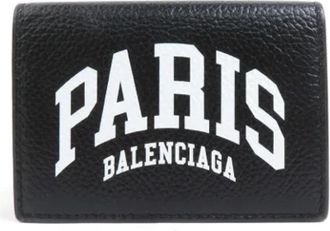 Balenciaga Pre-owned Leather Wallet - unisex - Vintage Accessoires - Zwart - ONE Size - Leer - Vintage