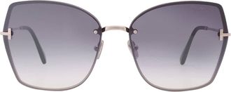 Tom Ford Nickie Smoke Mirror Butterfly Ladies Sunglasses FT1107 16C 62