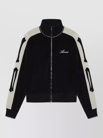 Amiri track jacket bone detailing contrast panels piping