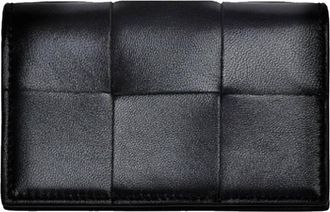 Bottega Veneta Cassette Leather Business Card Holder